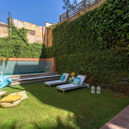 Center Private Zen House With Pool, Garden Apartment *